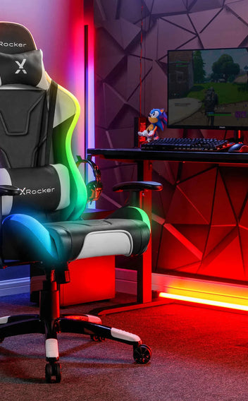 Ergonomic gaming chair with lumbar support for pro gamers