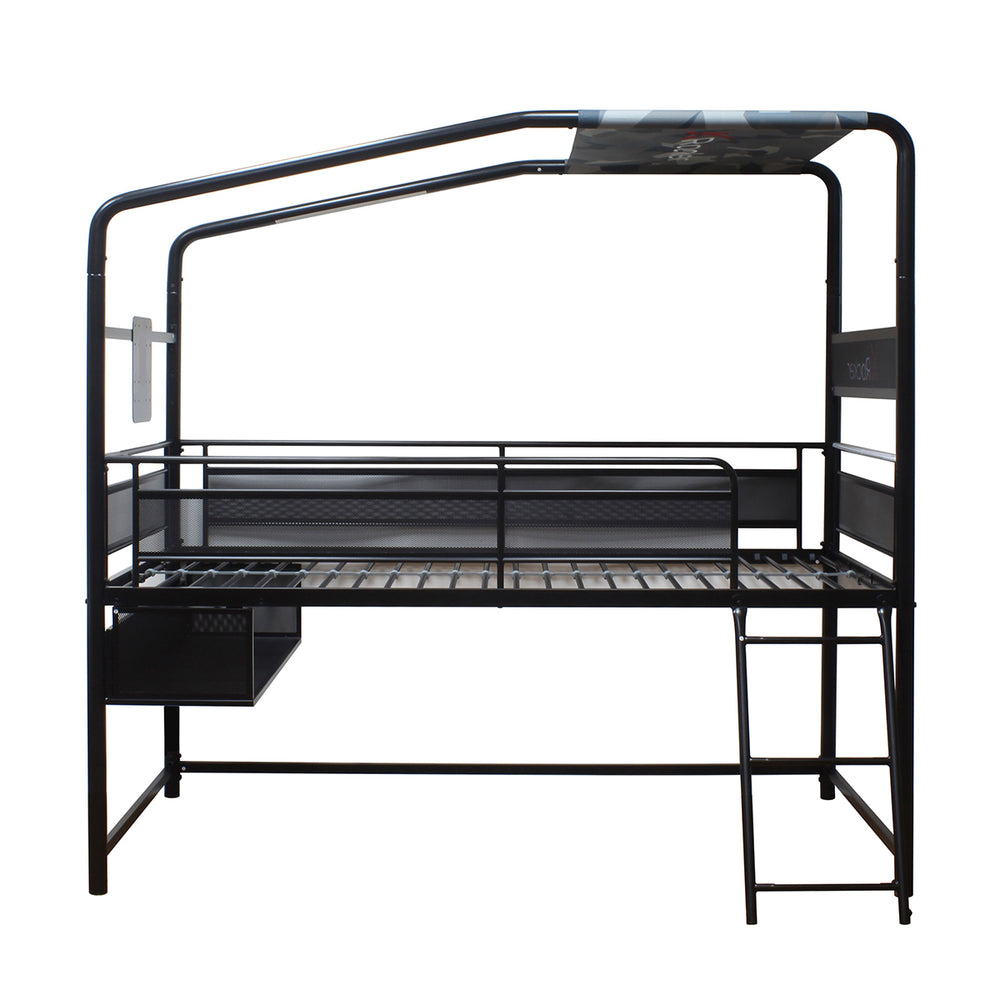 Contra Mid Sleeper Bunk TV Gaming Bed - Black