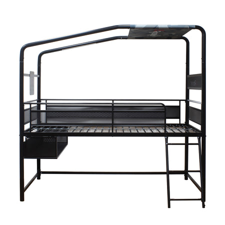 Contra Mid Sleeper Bunk TV Gaming Bed - Black