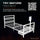 Basecamp Single Gaming TV Bed - White