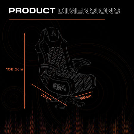 Officially Licensed Playstation™ Legend 2.1 Audio Console Gaming Chair - White / Blue