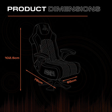 Officially Licensed Playstation™ Legend 2.1 Audio Console Gaming Chair - White / Blue