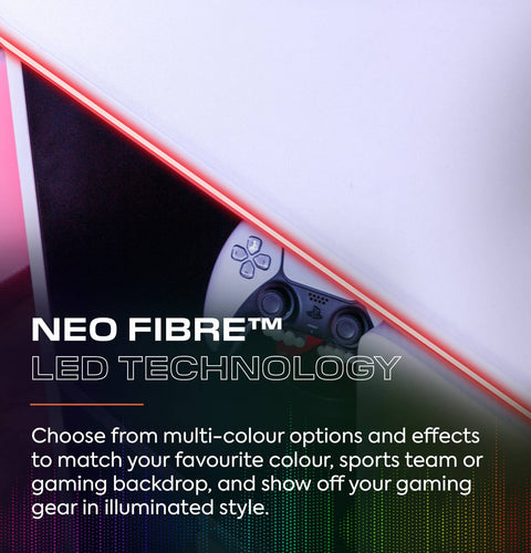 Carbon-Tek LED Chest of 3 Drawers - White RGB