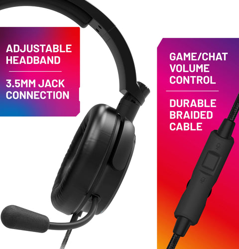 X Rocker C6-100LED Light Up RGB Gaming Headset and Stand Bundle for Consoles and PC