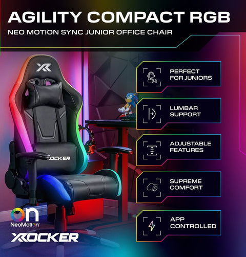 Agility Compact RGB Neo Motion SYNC™ Gaming Chair for Juniors