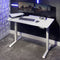 Ascend 120cm Electric Height Adjustable Gaming Desk - White