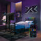 Basecamp RGB Single LED Gaming TV Bed - Black