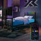 Basecamp RGB Single LED Gaming TV Bed - Black