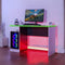 Carbon-Tek 120cm LED Gaming Desk with Wireless Charging - White RGB