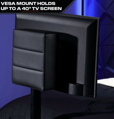 Cerberus Twist Single TV Gaming Bed - Blue