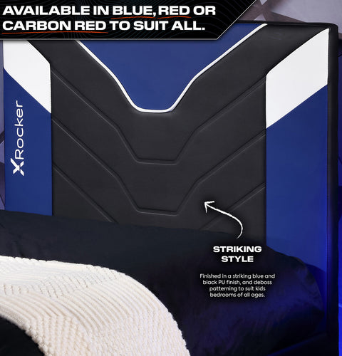 Cerberus Twist Single TV Gaming Bed - Blue