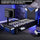 Cerberus Twist Single TV Gaming Bed - Blue