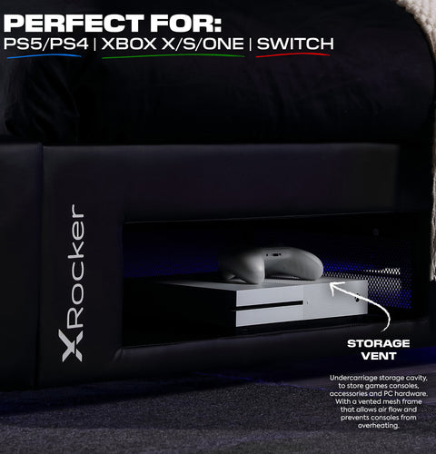 Cerberus Twist Single TV Gaming Bed - Black / Red