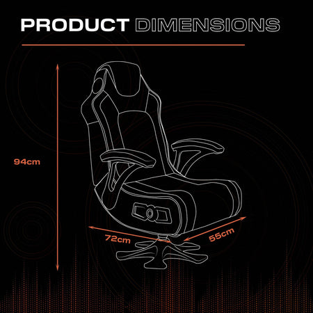Covert Ops 2.1 Audio Console Gaming Chair - Black / Green