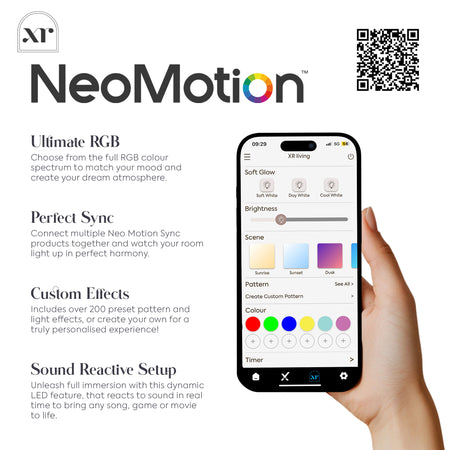 Denver King Ottoman Bed With App Controlled LED Lighting - Oak/Black