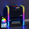 Electra LED Bedside Side Table with Wireless Charging - Black RGB