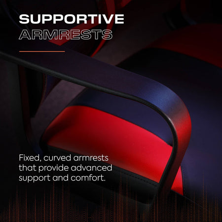 Helix Ergonomic PC Office Mesh Gaming Chair - Black / Red