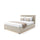 Maisie Upholstered Velvet LED Ottoman Bed - Natural Stone (2 Sizes)