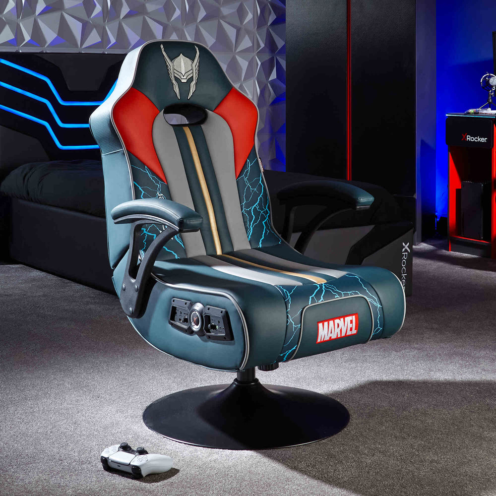 Officially Licensed Marvel™ Elite 2.1 Audio Console Gaming Chair - Thor