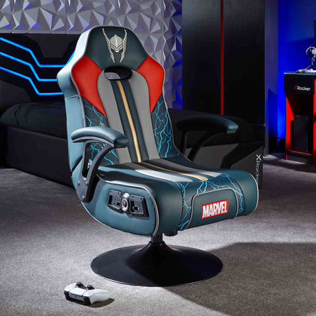 Officially Licensed Marvel™ Elite 2.1 Audio Console Gaming Chair - Thor