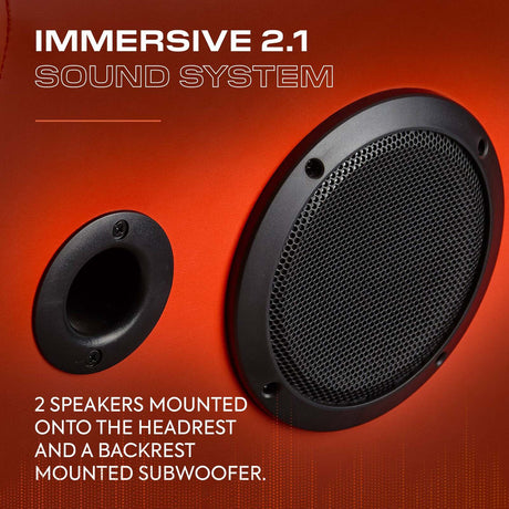 Officially Licensed Marvel™ Elite 2.1 Audio Console Gaming Chair - Iron Man