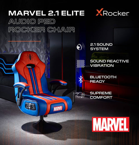 Officially Licensed Marvel™ Elite 2.1 Audio Console Gaming Chair - Spider-Man