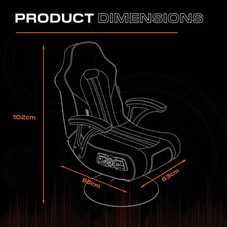 Officially Licensed Marvel™ Elite 2.1 Audio Console Gaming Chair - Spider-Man