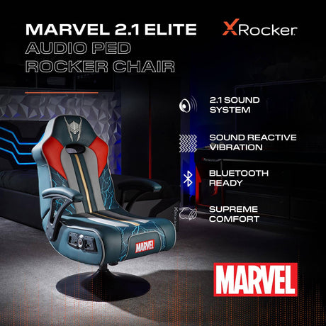 Officially Licensed Marvel™ Elite 2.1 Audio Console Gaming Chair - Thor