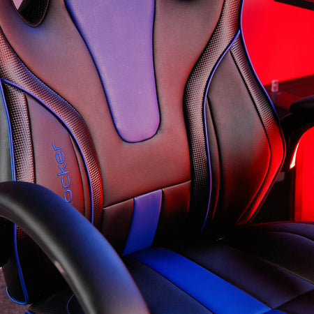 Maverick Ergonomic PC Office Gaming Chair - Black / Blue