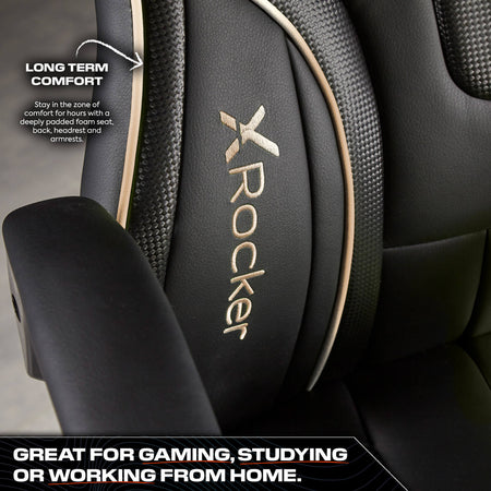 Maverick Ergonomic PC Office Gaming Chair - Black / Gold