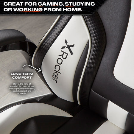 Maverick Ergonomic PC Office Gaming Chair - Black / White
