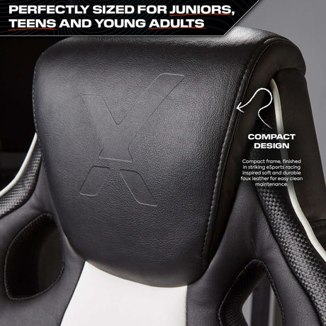 Maverick Ergonomic PC Office Gaming Chair - Black / White