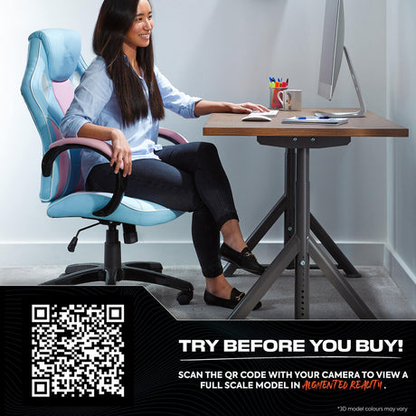 Maverick Ergonomic PC Office Gaming Chair - Bubblegum