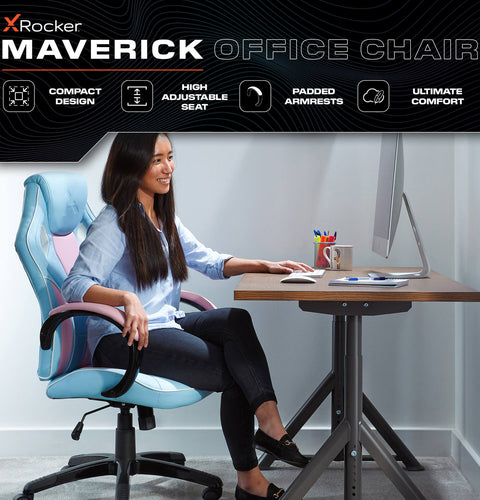 Maverick Ergonomic PC Office Gaming Chair - Bubblegum