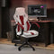 Maverick Ergonomic PC Office Gaming Chair - White / Red