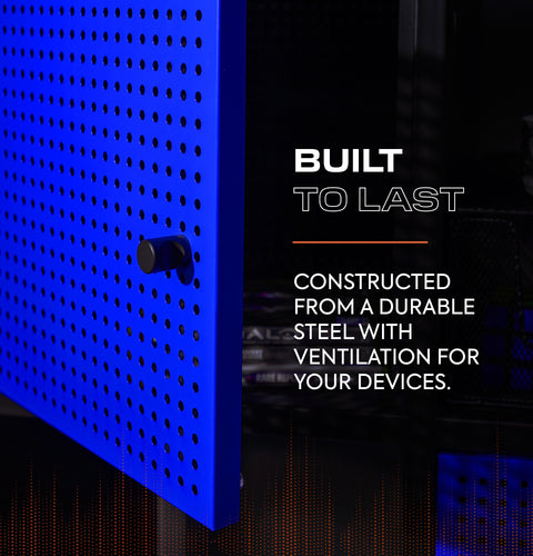 Mesh-Tek 4 Cube Square Storage Unit - Black / Blue