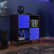 Mesh-Tek 4 Cube Square Storage Unit - Black / Blue