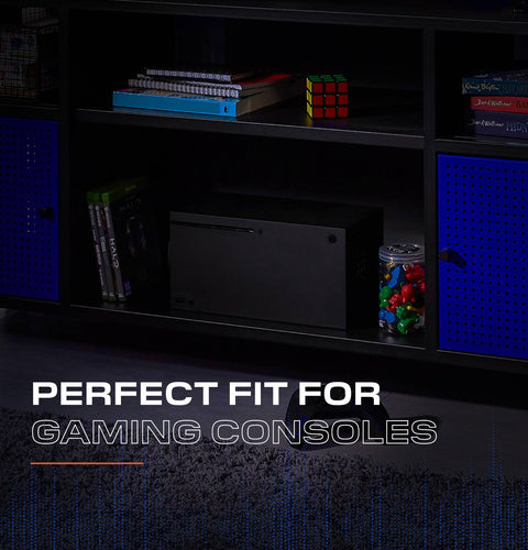 Mesh-Tek Media TV Unit - Black / Blue