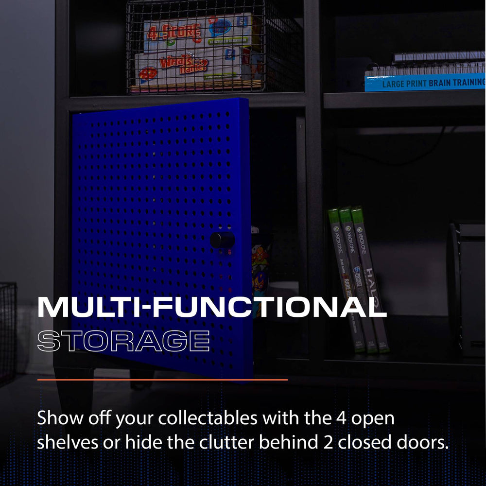 Mesh-Tek Media TV Unit - Black / Blue