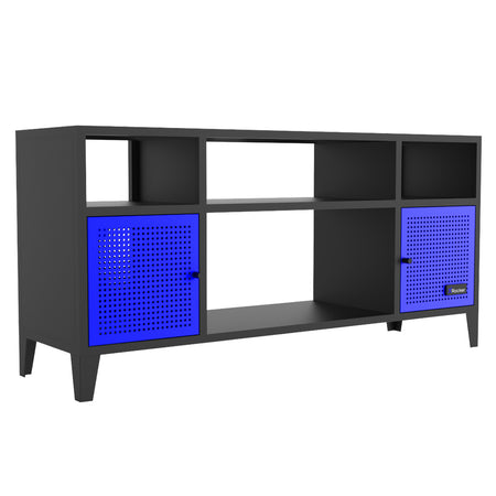 Mesh-Tek Media TV Unit - Black / Blue