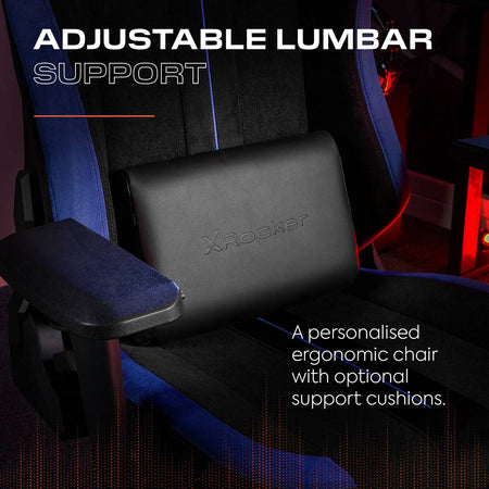 Onyx Ergonomic PC Office Gaming Chair - Fabric Black / Blue