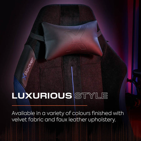 Onyx Ergonomic PC Office Gaming Chair - Fabric Black / Blue