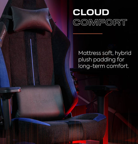 Onyx Ergonomic PC Office Gaming Chair - Fabric Black / Blue