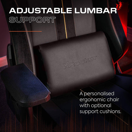 Onyx Ergonomic PC Office Gaming Chair - Fabric Black / Gold