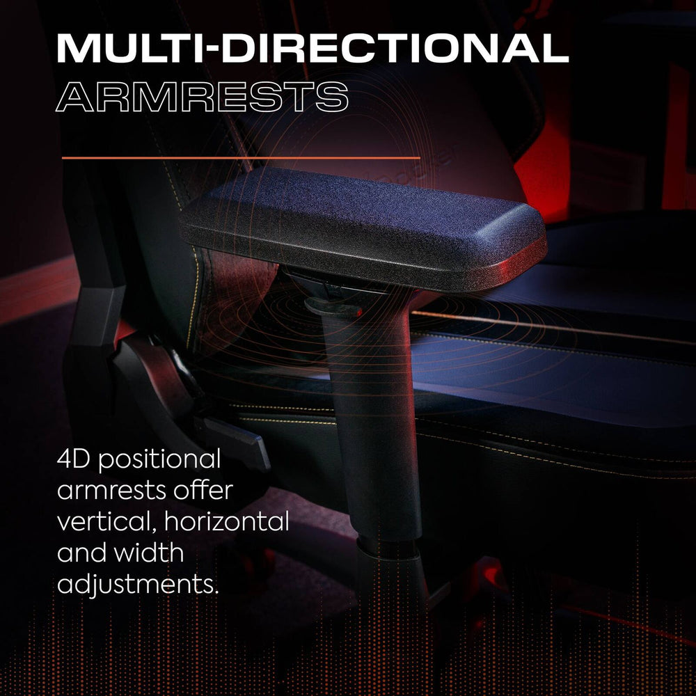 Onyx Ergonomic PC Office Gaming Chair - Fabric Black / Gold