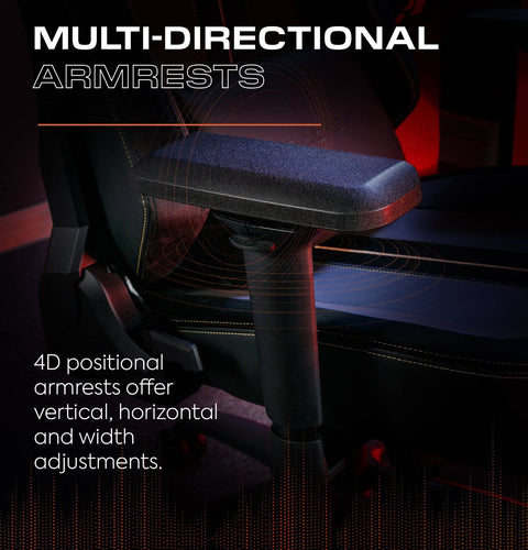 Onyx Ergonomic PC Office Gaming Chair - Fabric Black / Gold