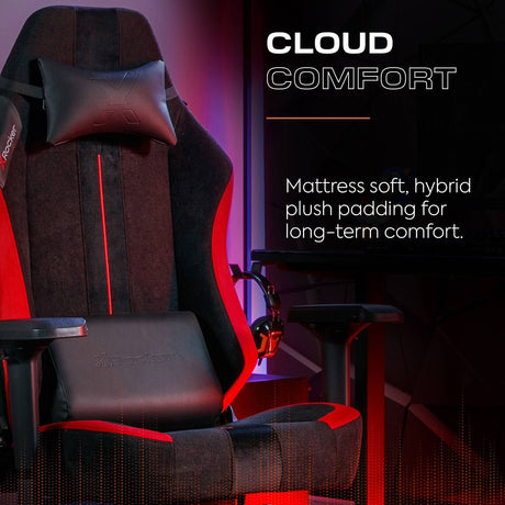 Onyx Ergonomic PC Office Gaming Chair - Fabric Black / Red