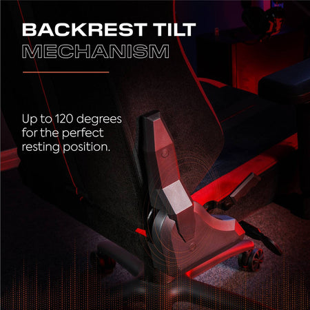 Onyx Ergonomic PC Office Gaming Chair - Fabric Black / Red