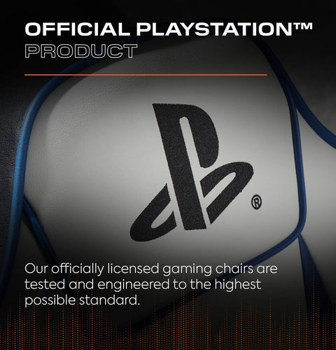 Officially Licensed Playstation™ Geist 2.0 Audio Gaming Chair for Kids - White
