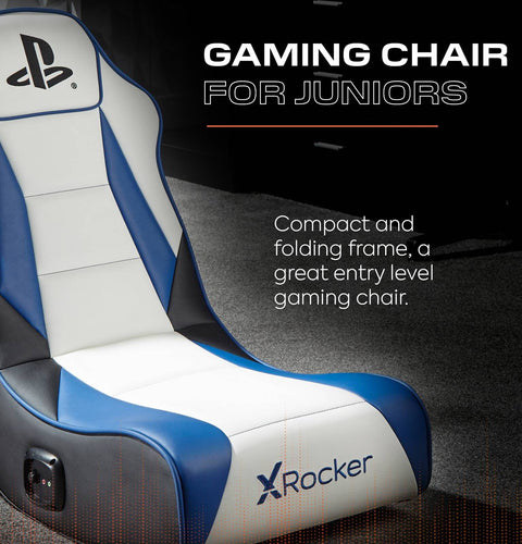 Officially Licensed Playstation™ Geist 2.0 Audio Gaming Chair for Kids - White